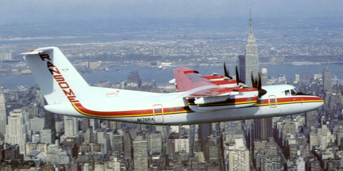 Ransome Dash 7 over Manhattan.